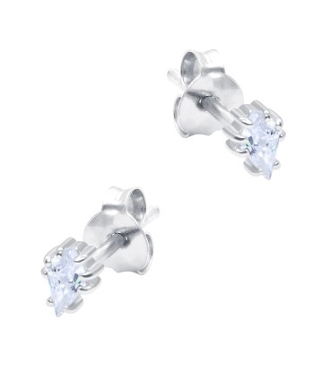 Beautiful CZ Crystal Silver Stud Earring STS-6216